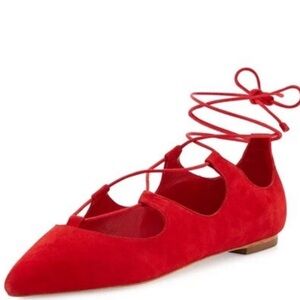 Loeffler Randall Ambra lace up ballet flat. Size 8.